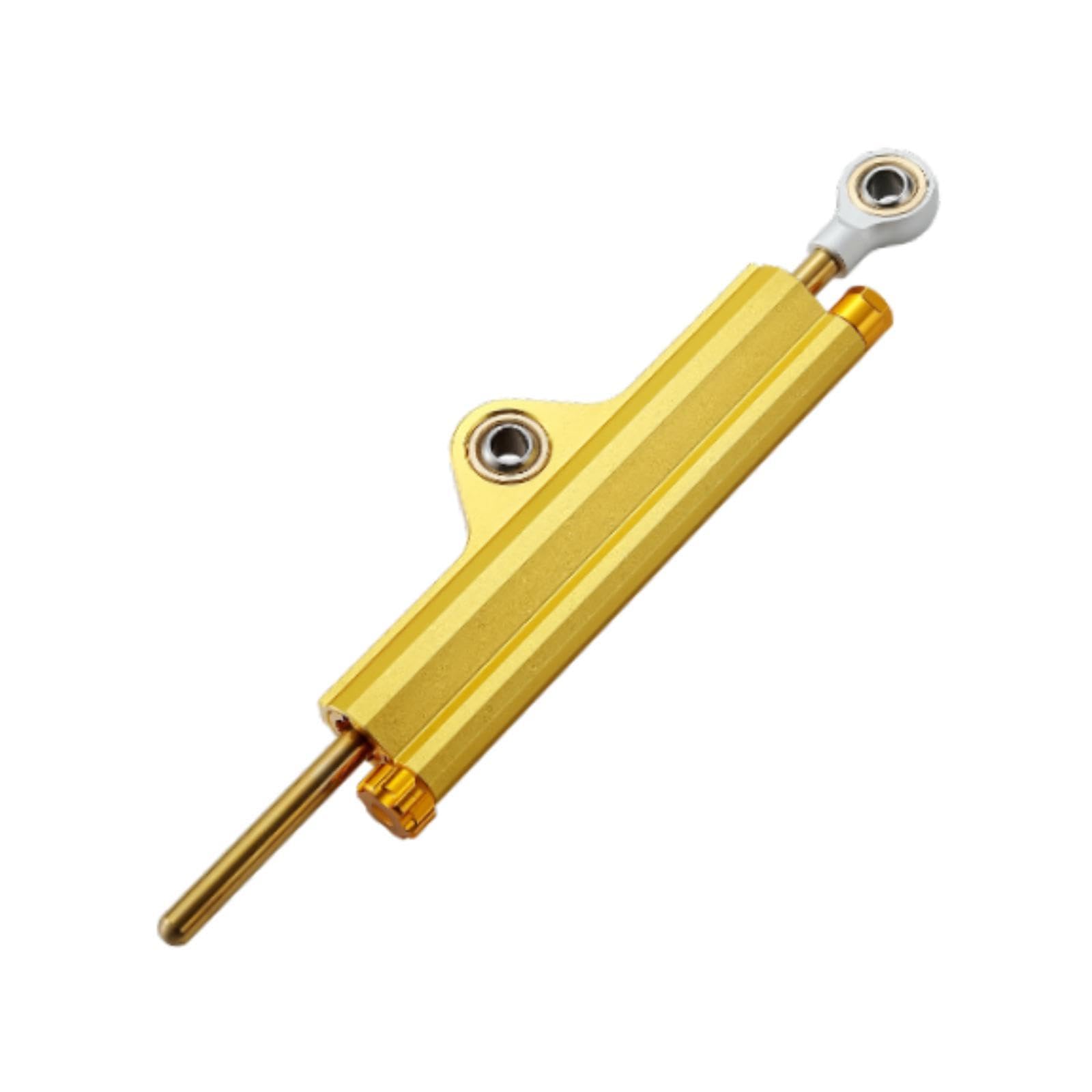 Milageto Motorradlenker Lenkerlenkstabilisator Ersatzteile Einstellbares Universal mit Motorradzubehör der Montagehalterung, Gold von Milageto