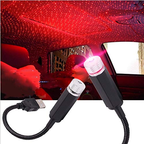 LED Auto Decke Starlight Flexible Innere Auto Licht Einstellbar Romantisch Auto Innen Lampe USB Projection Licht Mini Tragbar Atmosphäre Licht Kinder Zimmer Universal Licht Zuhause Party von MZFANG