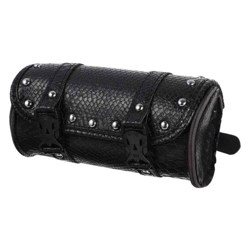 Milisten 1 Satz Fahrradtasche -Aufbewahrungstasche Roller -lenkertasche Motorradtaschen Motorradzubehör Motorradlagerung Fahrrad Seitentasche Beutel Black Pu von Milisten