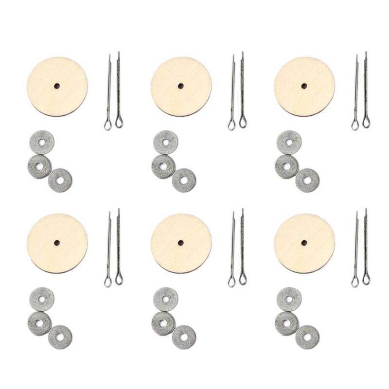 Zubehör 20 Set Bastelgelenke Plüschtier Puppe Gelenkbolzen Unterlegscheiben Set Multi Drehbare Holzgelenke für Bastelprojekte 45 mm von Milisten