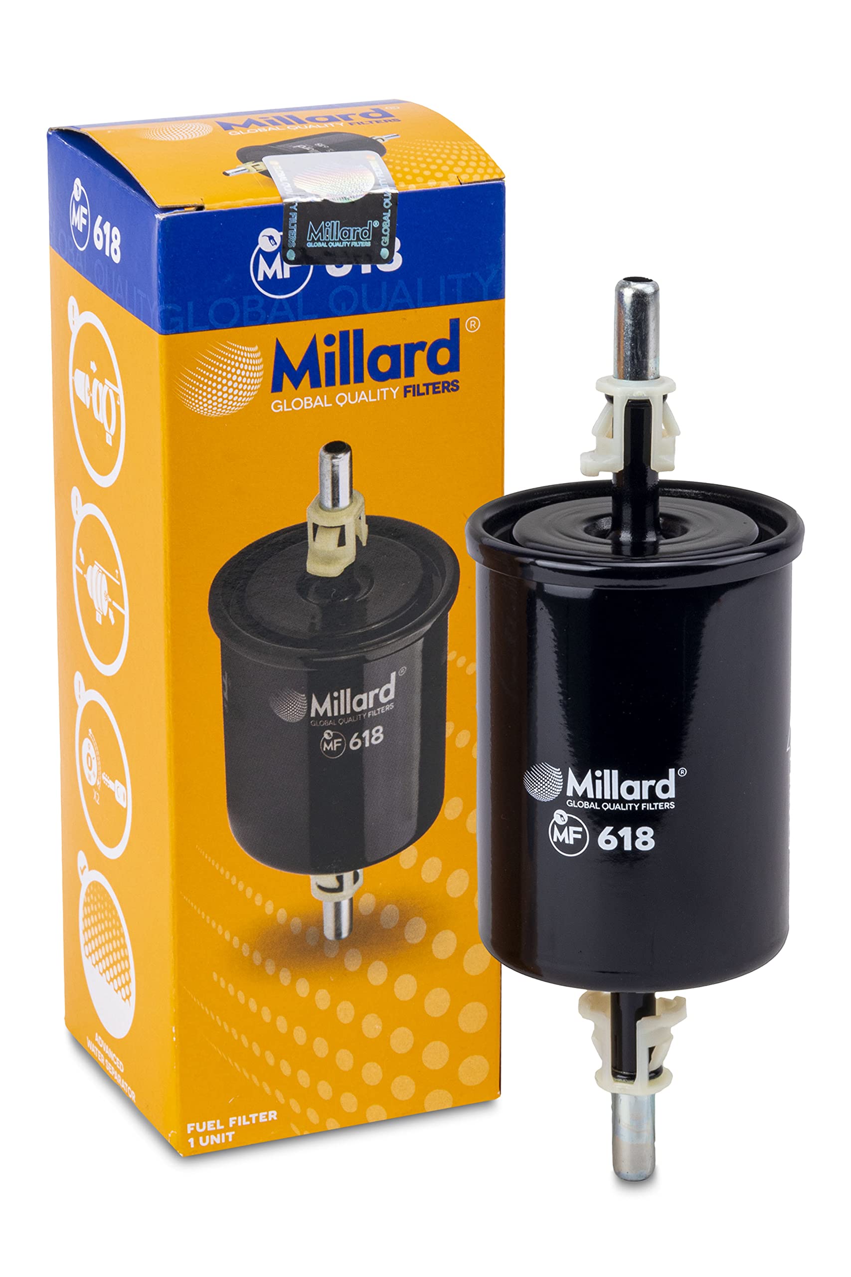 Millard Filters Auto-Kraftstofffilter Millard MF618 163x60x8x8 mm Global Quality von Millard Filters