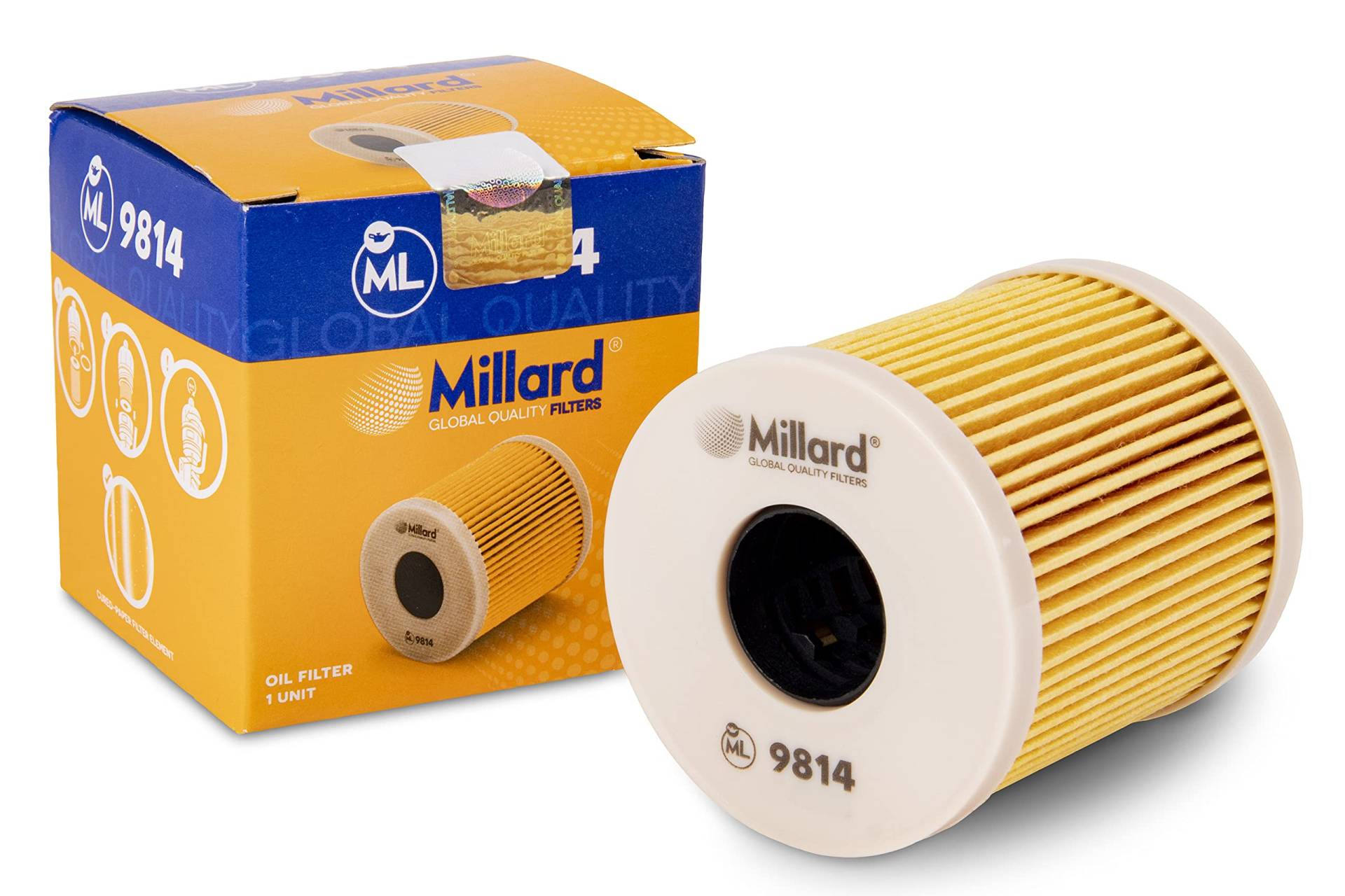 Auto-Ölfilter Millard ML9814 69x66x25x25 mm Global Quality, Black von Millard Filters