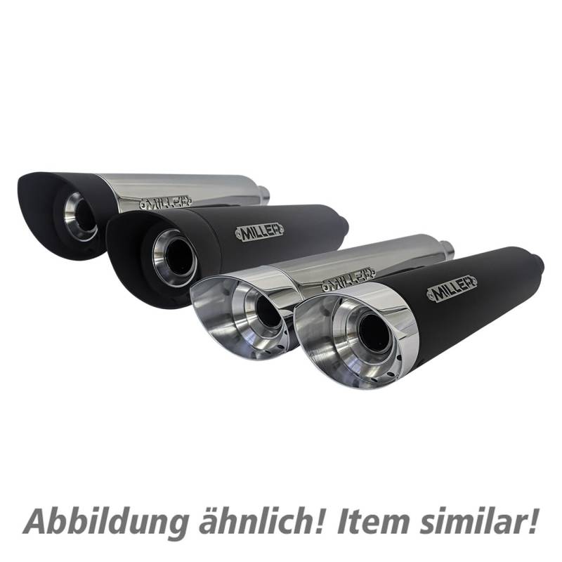 Miller Exhaust Auspuff slip-on SlashCut schwarz/poliert für Honda CMX 500 R von Miller Exhaust