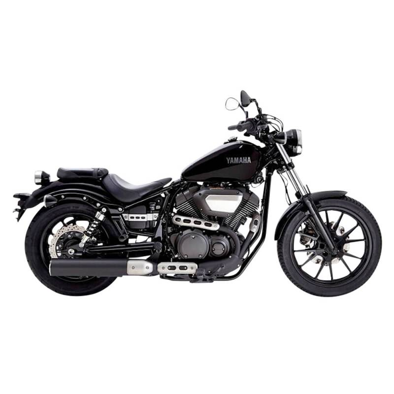 Miller Exhaust Auspuff slip-on Standard schwarz/poliert für Yamaha XV 950 / von Miller Exhaust