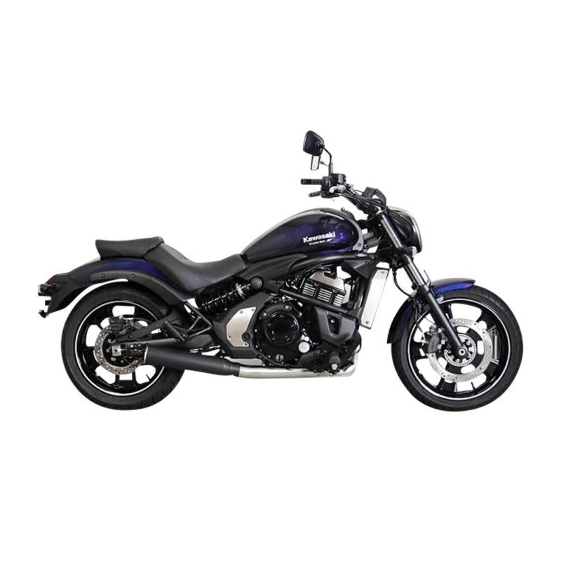 Miller Exhaust Auspuffanlage 2in1 Standard schwarz/poliert für Kawasaki Vul von Miller Exhaust