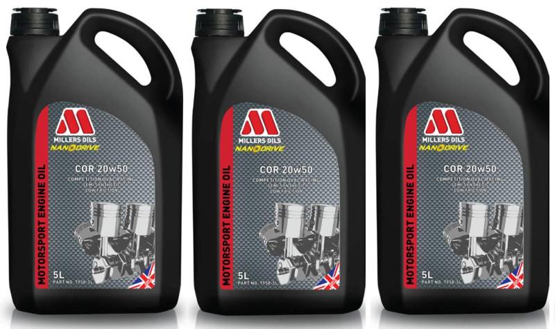 Millers COR 20W50 Motorsport teilsynthetisches Motoröl, 15 Liter von Millers Oils