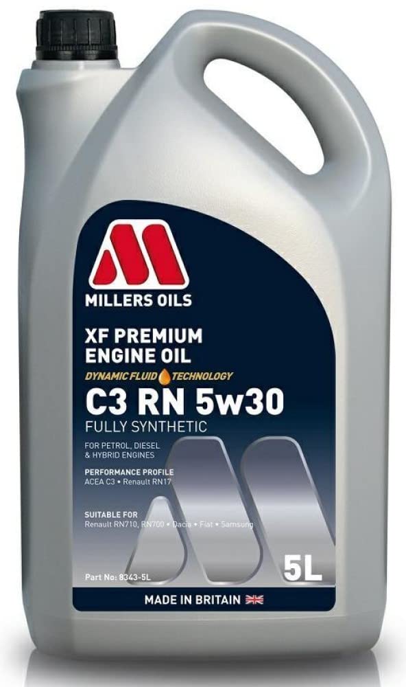 Millers Oils XF Premium Motoröl C3 RN 5w30 Vollsynthetisches Motorenöl RN17 5 Liter von Millers Oils