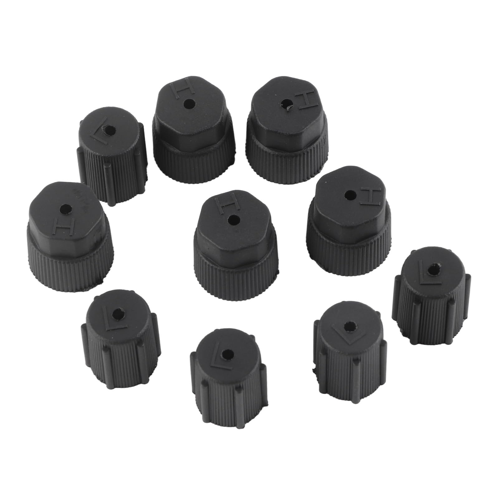 10pcs Universal Air Conditioning Service Cap A/C Reparaturkältemittel Ladeanschluss Autozubehör Accessoire von Milltrip