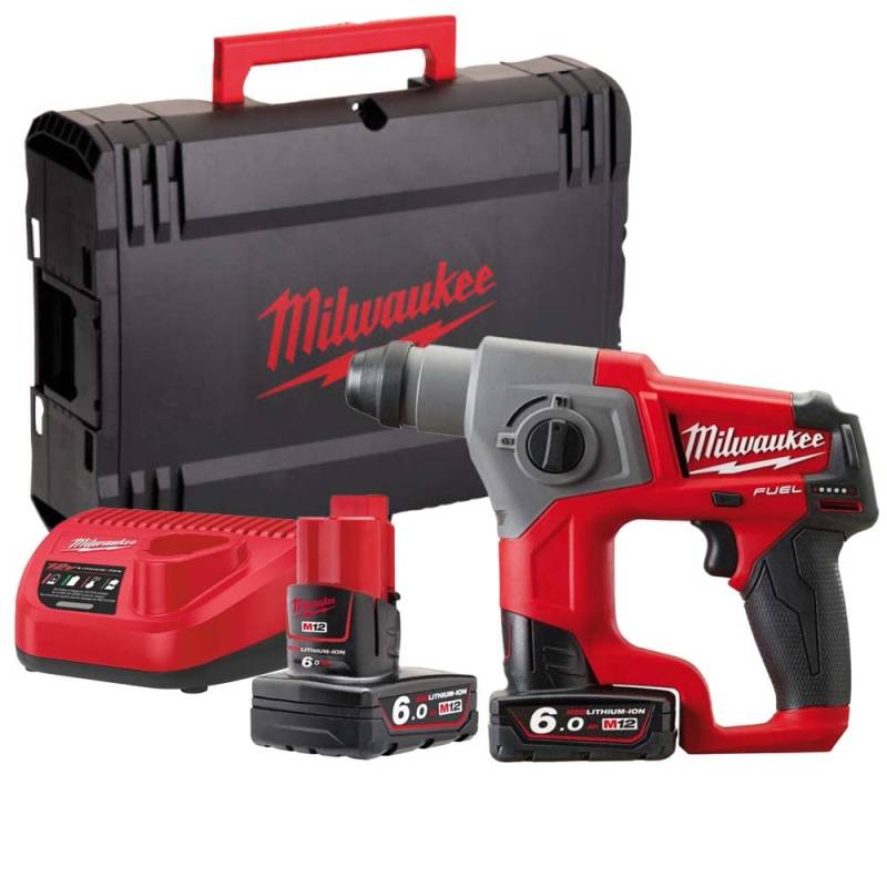 M12 CH-602X Fuel™ SDS Hammer 12V 2 x 6,0Ah Li-Ion von Milwaukee