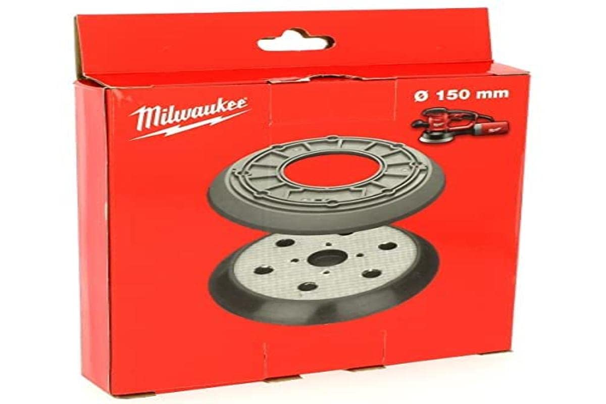 Milwaukee Tools Schleifpad 150 mm, 6 Loch komplett auf Gummi-Protektoren von Milwaukee