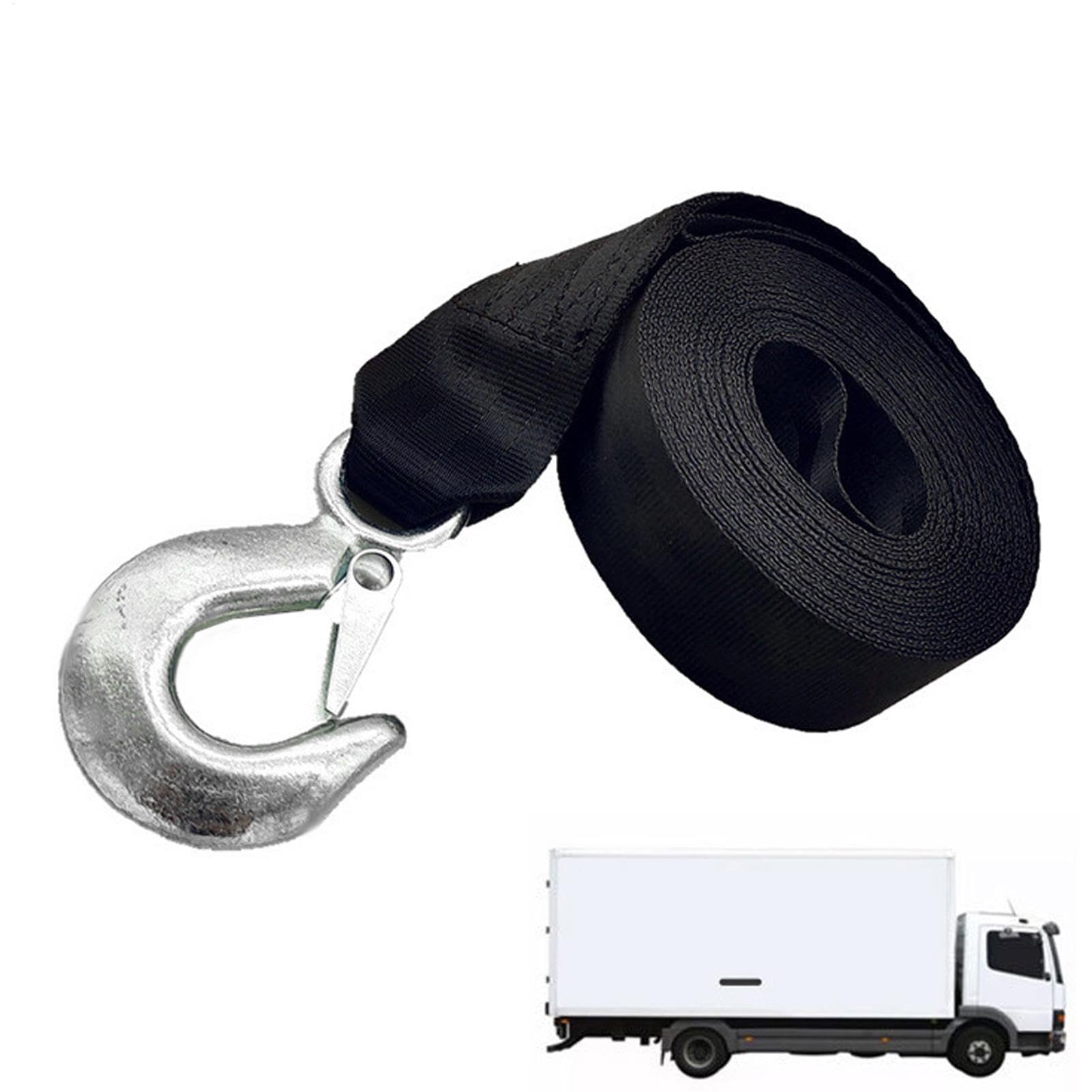 Boot-Winch Strap mit Haken, langlebig, robust, mit Bremsspannung, 5,8 x 50,8 cm, für ATV, Fischerboote und Fahrfahrzeuge von Mimoqk