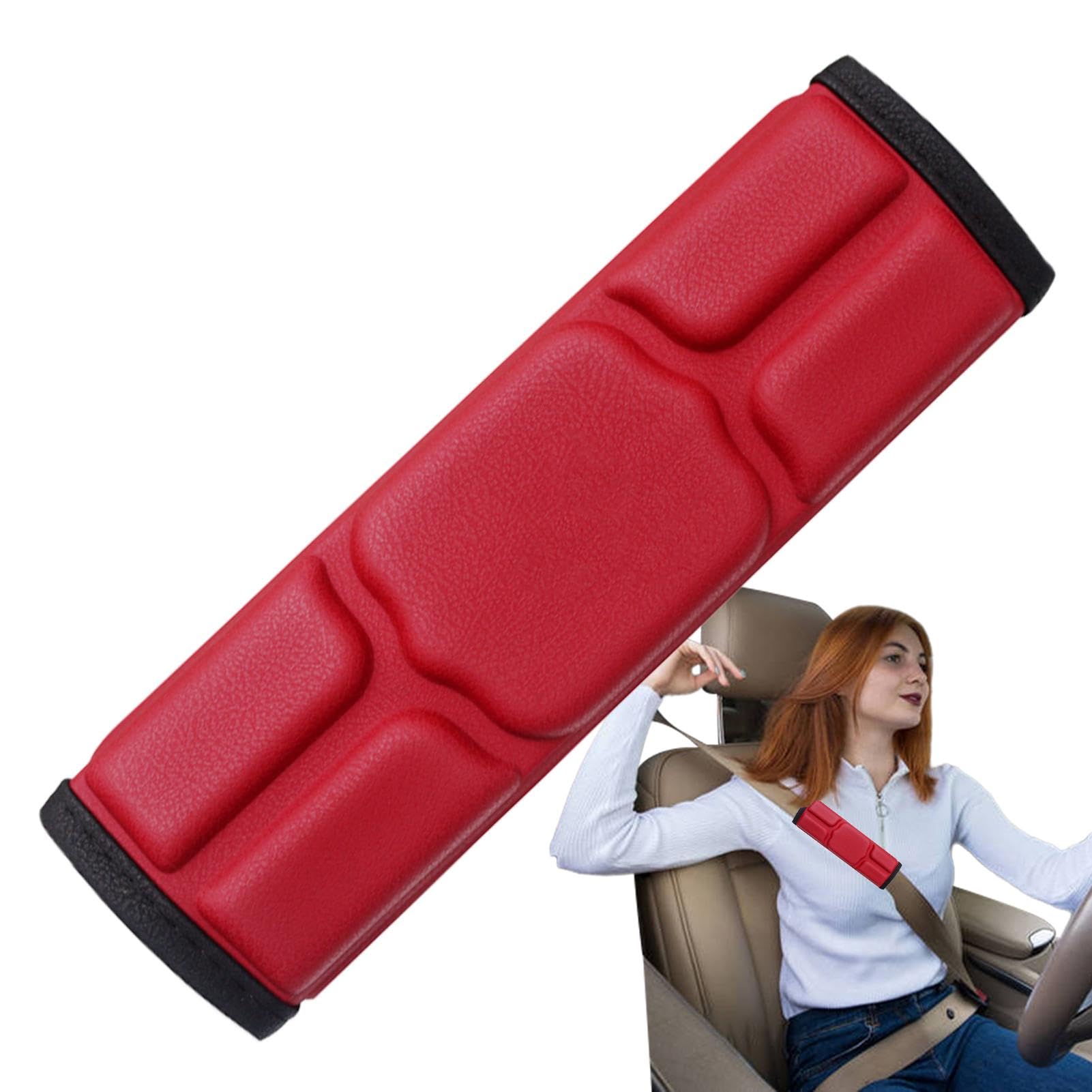 Mimoqk Soft Seat Belt Cover | Comfortable Shoulder Pad Protector | Wear Resistant Neck & Chest Seatbelt Cushion for Cars, Trucks, SUVs | Ideal for Long-Distance Travel & Daily Commute von Mimoqk