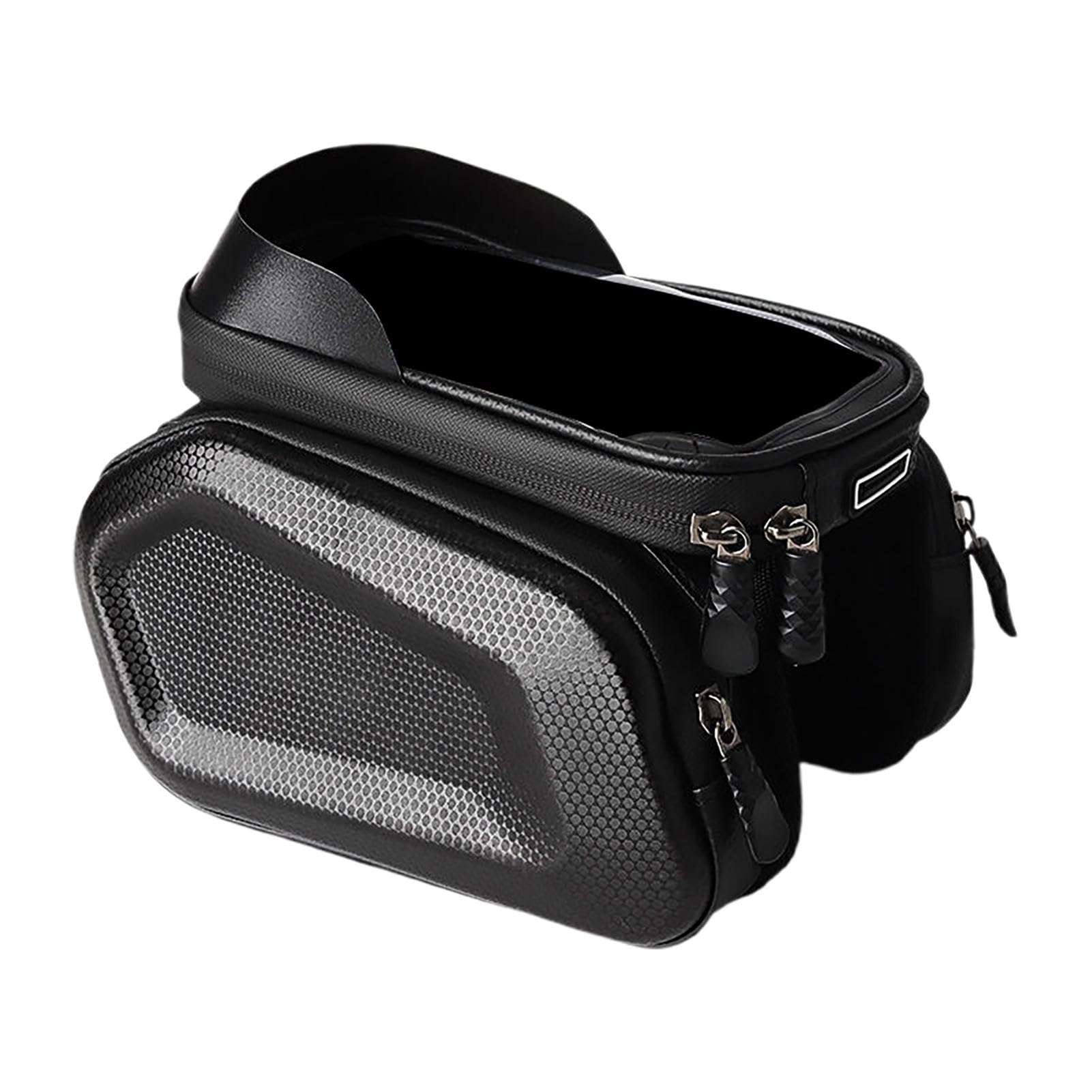 Mimoqk Wasserdichte Fahrradtasche | TPU Touchscreen Top Tube Bag | Top Tube Phone Case | Effizientes Fahrradzubehör Organizer für Road und Mountain Cycling, Scooters von Mimoqk