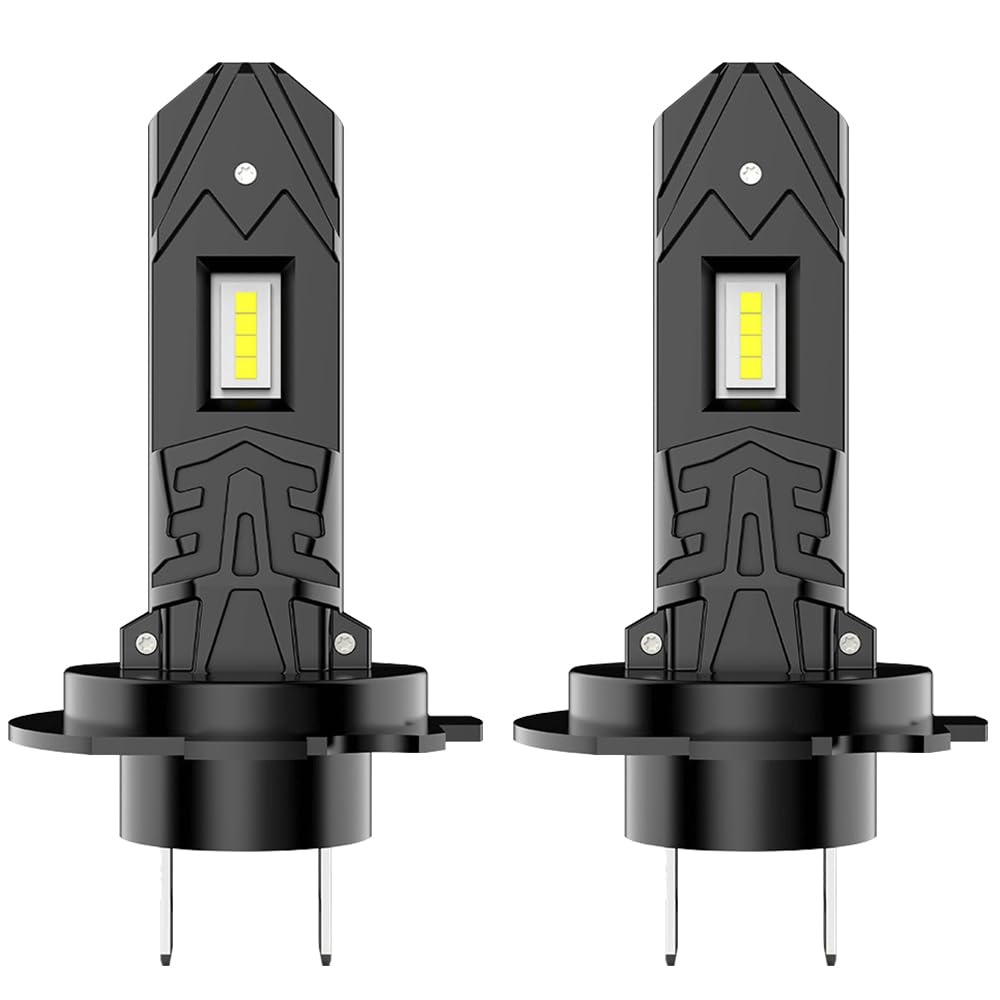 Mineup Halogen Lampen H7, 2 Stück 6500K H7 Halogen Glühbirne, 55W 400% Helligkeit als Halogenlampen, 11000LM Kaltes Weiß, Hochleistungs Außenlampen von Mineup