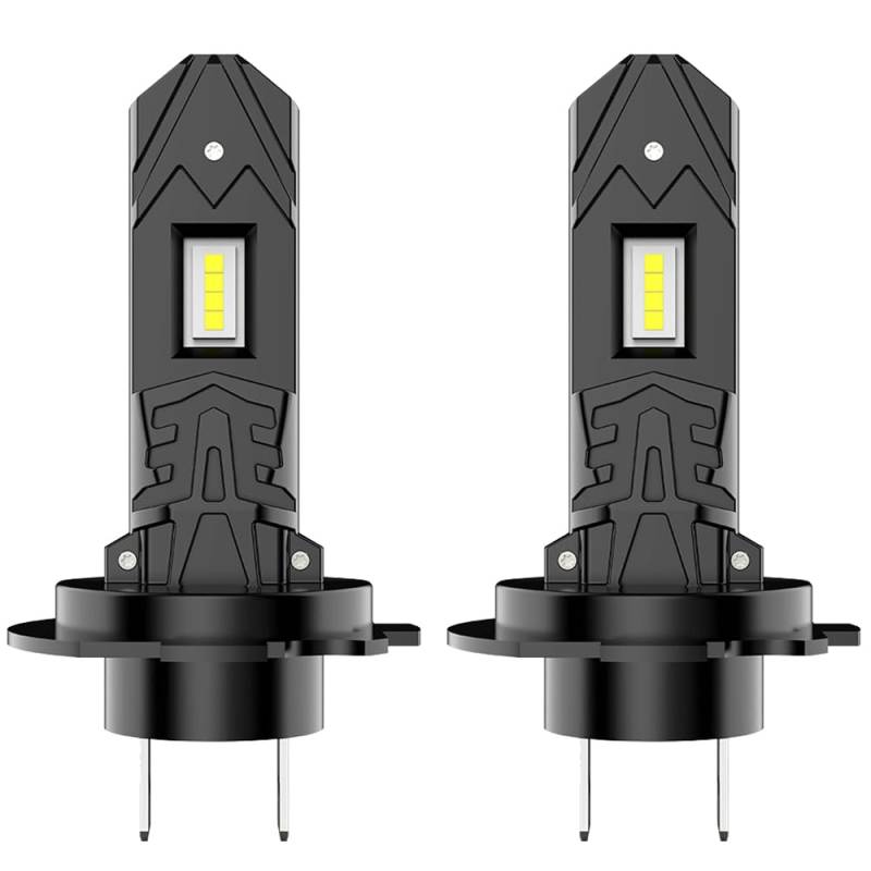 Mineup Halogen Lampen H7, 2 Stück 6500K H7 Halogen Glühbirne, 400% Helligkeit als Halogenlampen, 5000LM Kaltes Weiß, Hochleistungs Außenlampen von Mineup