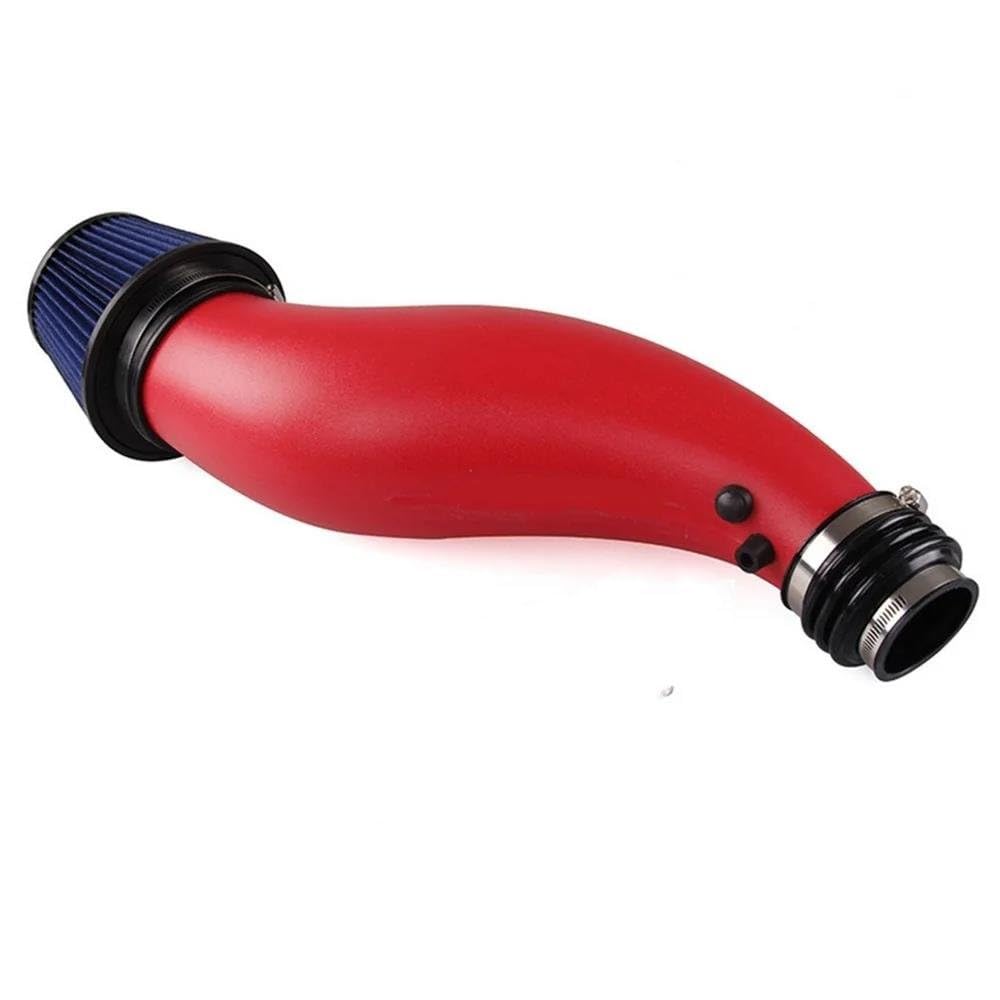 Ansaugrohr Für Auto Luftansaugrohr Für 92-00 EK EG Luftfilter Ansaugrohr Schwarz Rot Blau Echt Carbon Lufteinläss(Red) von Mingbereit