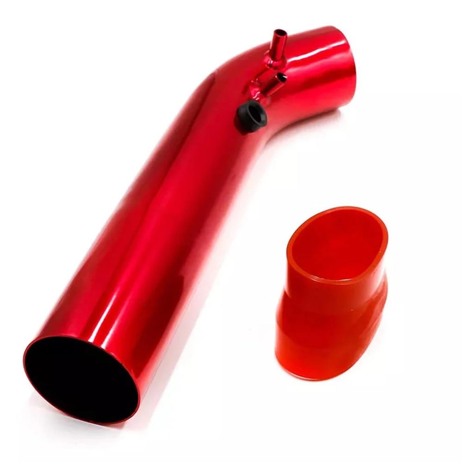 Ansaugrohr Für Auto-Luftansaugrohre Aluminium-Kaltluft-Ansaugrohr-Set Systemkanalrohr-Set Luftfilter Universell 76 Mm 350 Mm Lufteinläss(Red) von Mingbereit