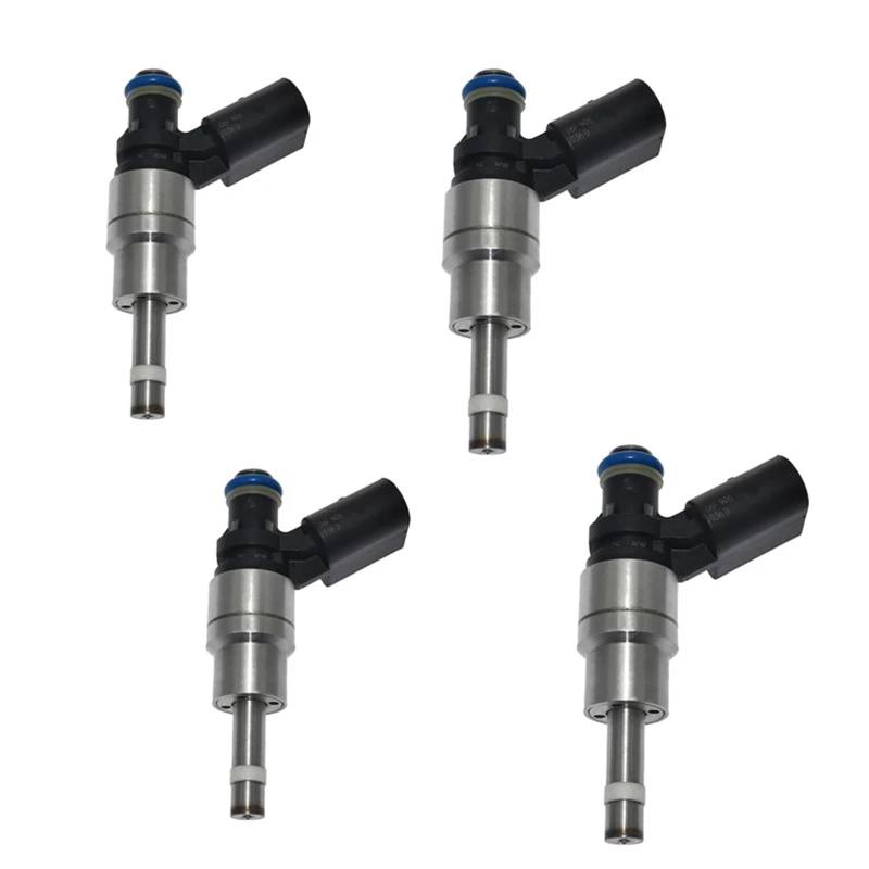 Auto Einspritzdüse 1PC/4Pcs 06F906036D Fit Für Kraftstoff Injektoren Für A3 A4 TT Quattro 2,0 L 2005-2009 06D90603 6B 0261500011 FI1071 FDB7105 Einspritzdüse(4Pcs) von Mingbereit