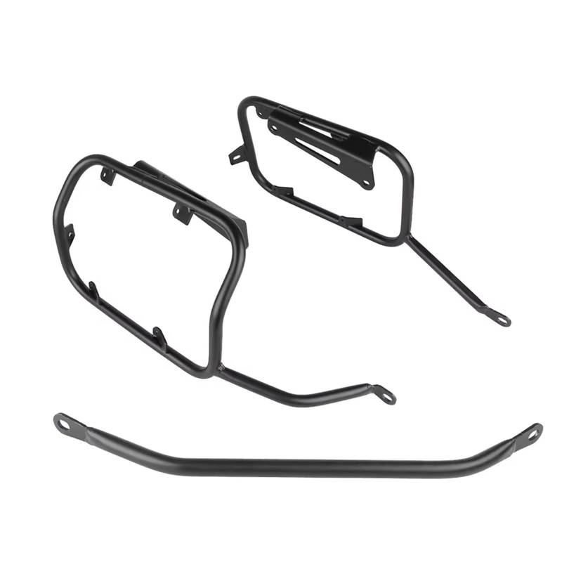 Hinterradgepäckträger Für Benelli Für TRK 702 X Für TRK702X Motorrad Schwanz Trunk Edelstahl Halterung Gepäck Rack Gepäckauflage(Black Pannier Rack) von Mingbereit