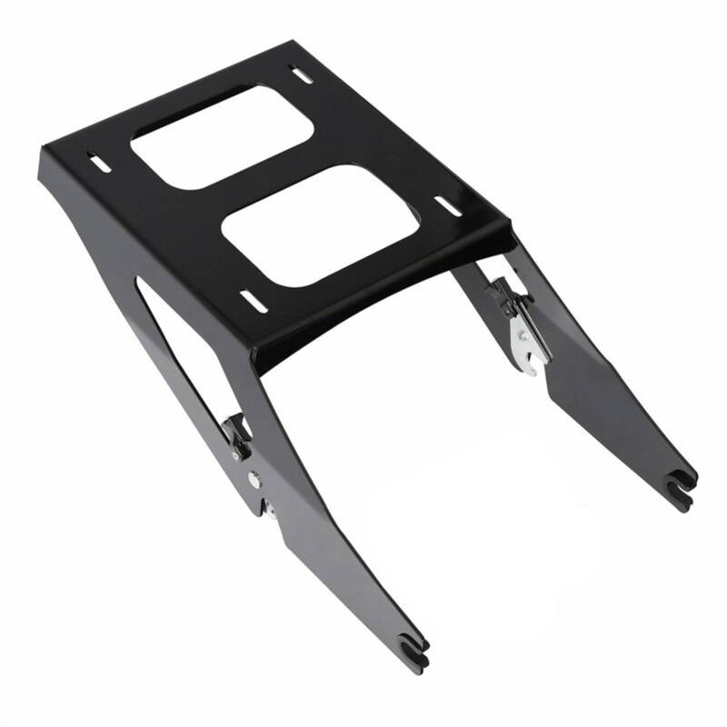 Hinterradgepäckträger Für Softail Für Sport Glide Für FLSB 2018 2019 2020 2021 2022 2023 Motorrad Gepäck Rack Zwei Up Rack Gepäckauflage(Black) von Mingbereit