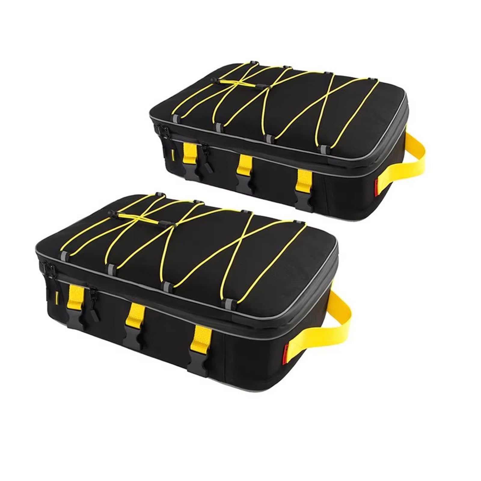 Hinterradgepäckträger Universal Side Rack Träger Aufbewahrungstasche Gepäck Taschen Box Packtaschen Tasche Für R1250GS Gepäckauflage(Yellow-2 Side Bag) von Mingbereit