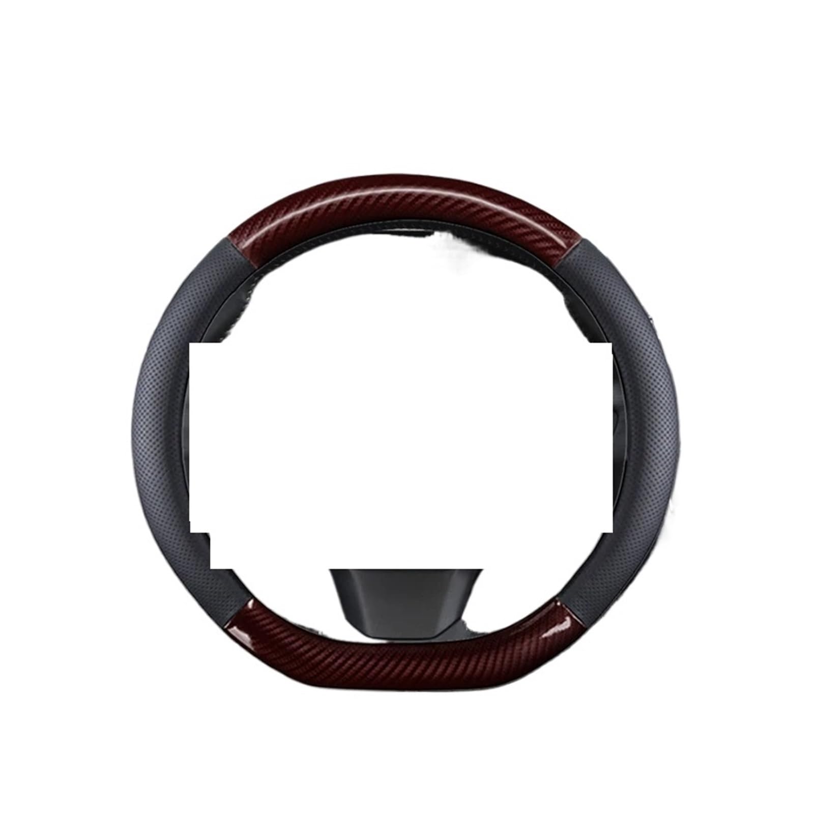 Lenkradschoner Für Peugeot Für 508 2010 2011 2012 2013 2014 2015 2016 Autozubehör Innenausstattung Auto Lenkradbezug D-Form Lenkradhülle(Coffee) von Mingbereit