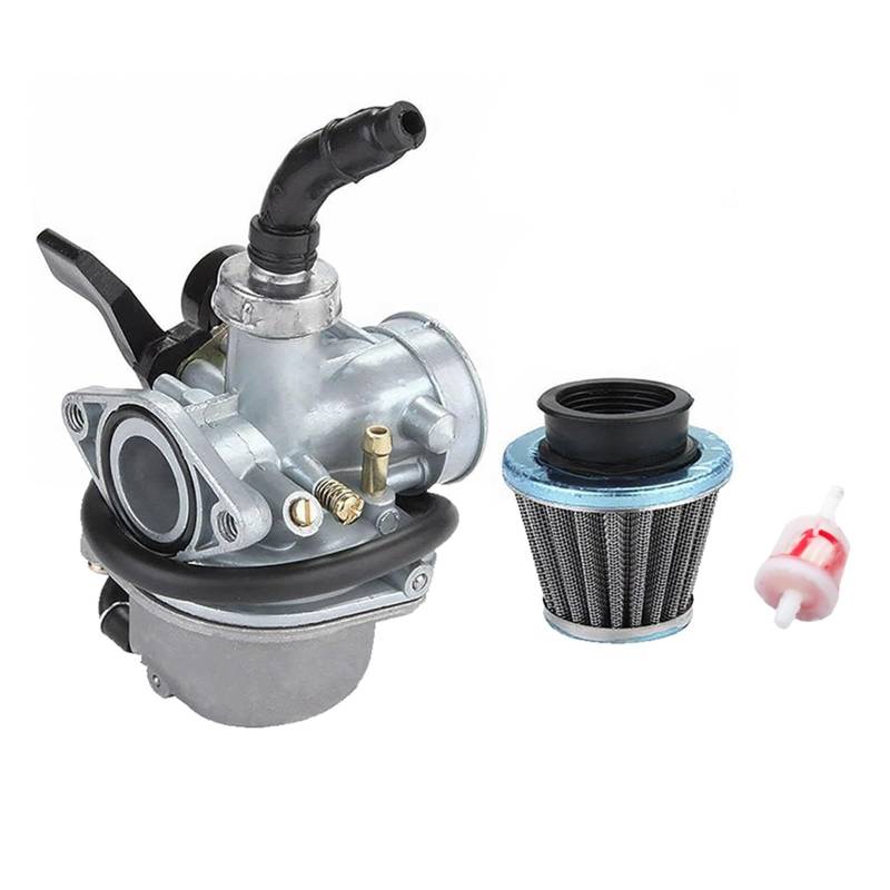 Motor Vergaser Für 50cc 70cc 80cc 90cc 110cc 125cc Pitbike ATV Quad Dirt Bike Kraftstoff Filter Rohr Universal 19mm Carb Vergaser Carb(Set B) von Mingbereit