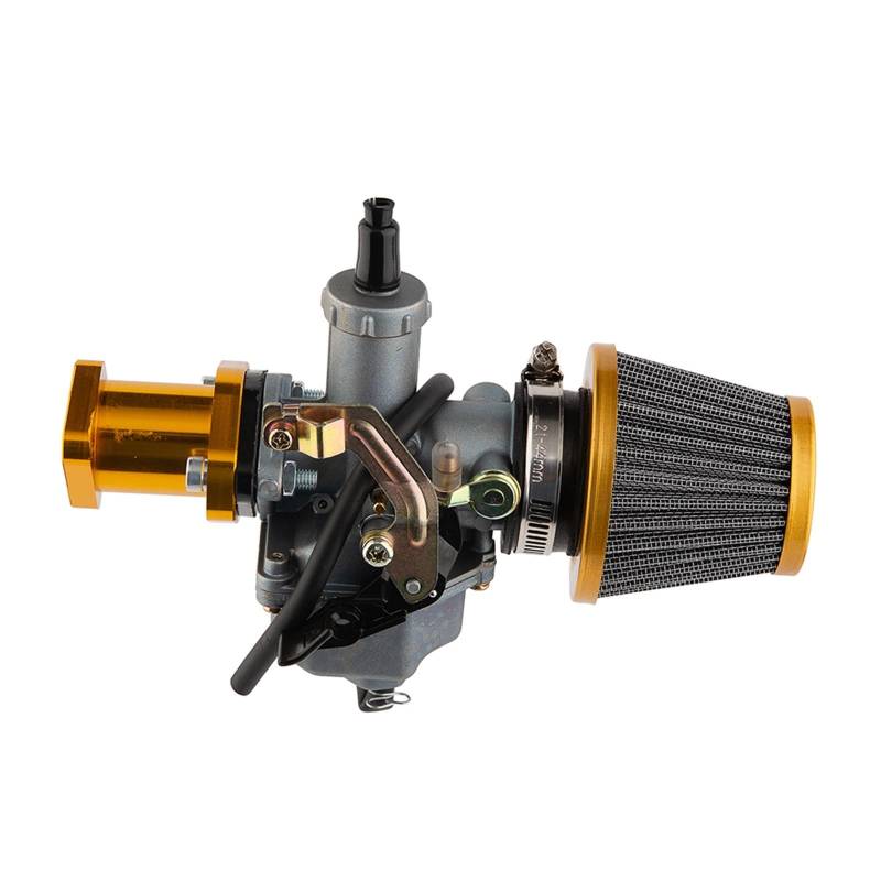 Motor Vergaser Für CB125 Für XL125S Für TRX250 Für TRX 250EX Für XR100 Für XR200 Für CG Für CB 125 150 Cc Motorrad ATV Quad Dirt Bike PZ26 Vergaser Kit Vergaser Carb(Pz26 Cable Gold) von Mingbereit