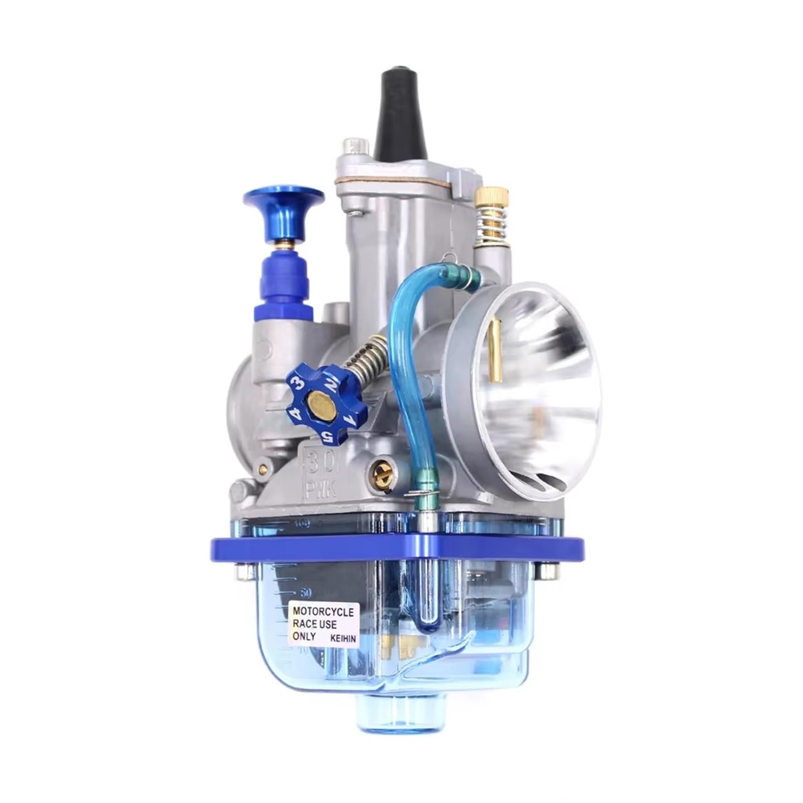 Motor Vergaser Für Keihin Koso OKO PWK 24mm 26mm 28mm 30mm 32mm 34mm 2T 4T Motorrad Blau Float Schüssel Power Jet Vergaser Vergaser Carb(30MM) von Mingbereit