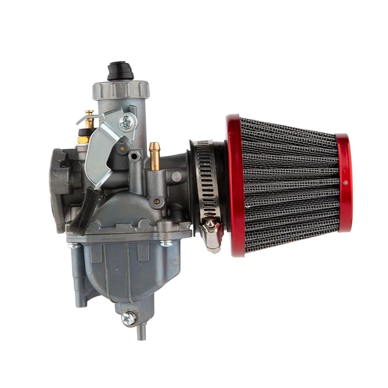 Motor Vergaser Für Predator 212cc 196cc Für CT200U Für BT200X Für KT196 Go Kart Für GX160 Für GX200 Motor Mini Bike Luftfilter VM22 26mm Vergaser Vergaser Carb(Red) von Mingbereit