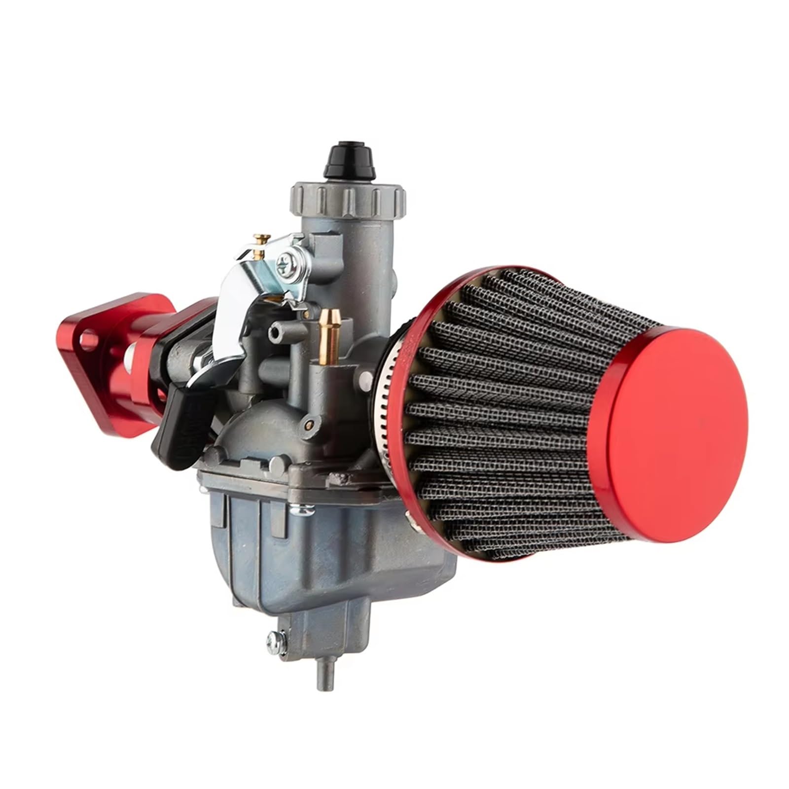 Motor Vergaser Für Predator 212cc 196cc Für Coleman Für CT200U Für BT200X Für KT196 Für GX160 Für GX200 Mini Bike 6,5 PS Luftfilter Vergaser Vergaser Carb(RED) von Mingbereit