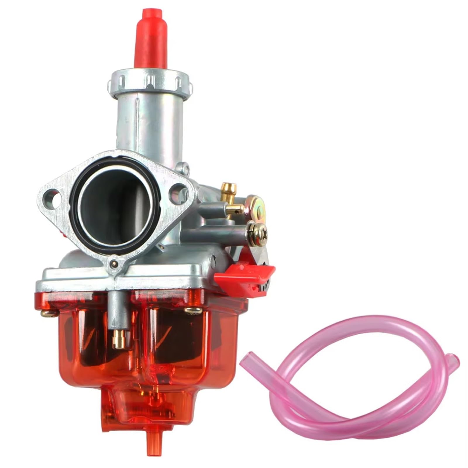 Motor Vergaser Für TMX155 Für CG150 125cc Dirt Bike Motorrad ATV Hand Kabel Choke PZ26 27/30MM Carb Vergaser Carb(PZ30-Cable Choke-Red) von Mingbereit