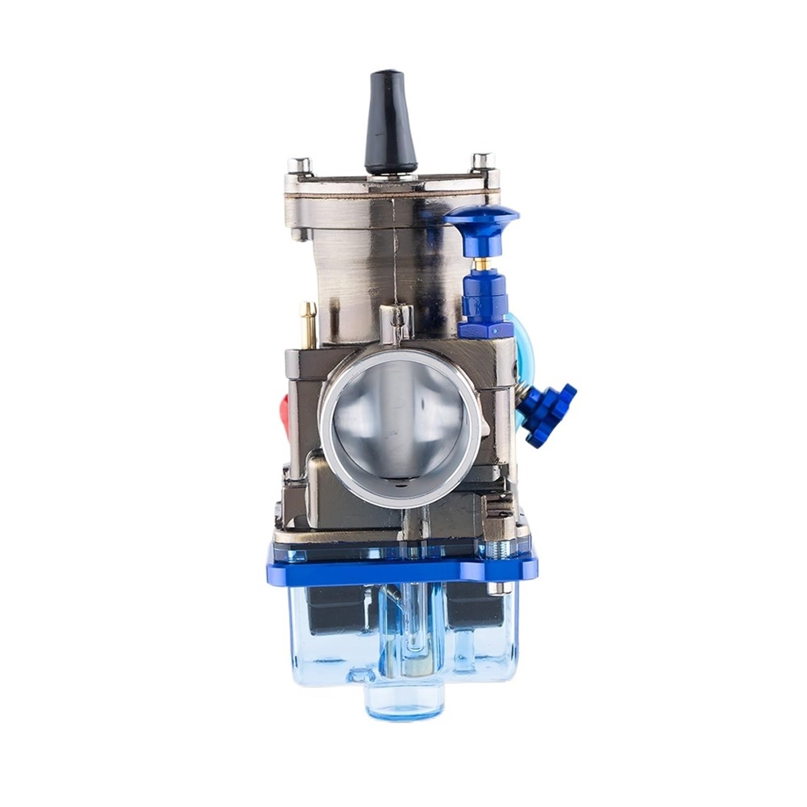 Motor Vergaser Universal Mit Kraftstoff Filter Power Jet PWK 21 24 26 28 30 32 34 Mikuni Für 2T 4T ATV ​​Motocross Teile Vergaser Carb(Blue pwk 26) von Mingbereit