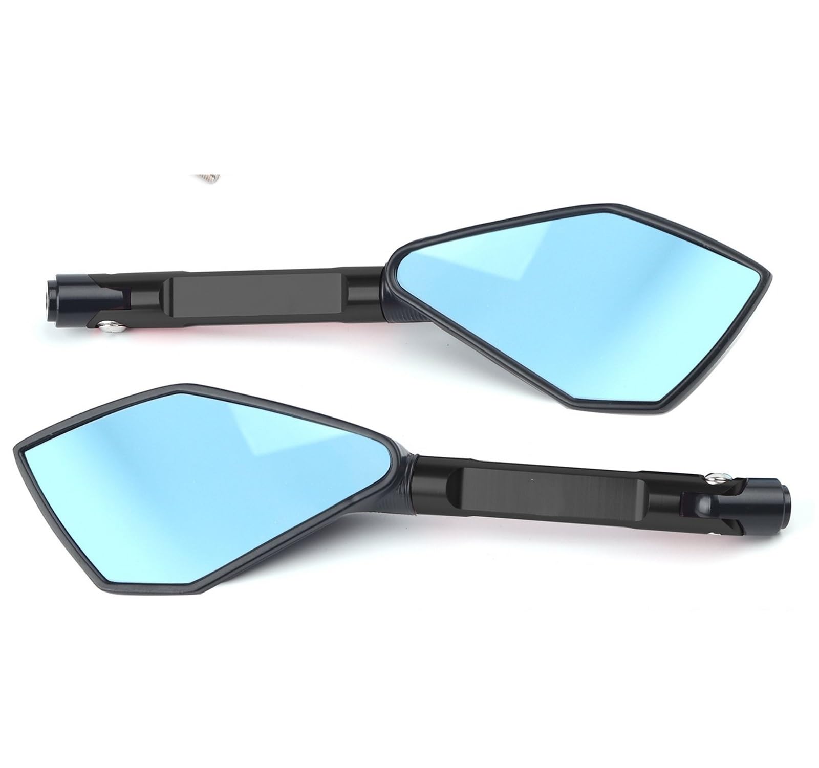 Seitenspiegel Für Für MT01 Für MT25 Für MT03 Für MT07 Für MT09 Für MT10 Universal Blau Anti-Glare Motorrad Spiegel Seite Rück Motorrad Spiegel(Black Big-Mirror) von Mingbereit