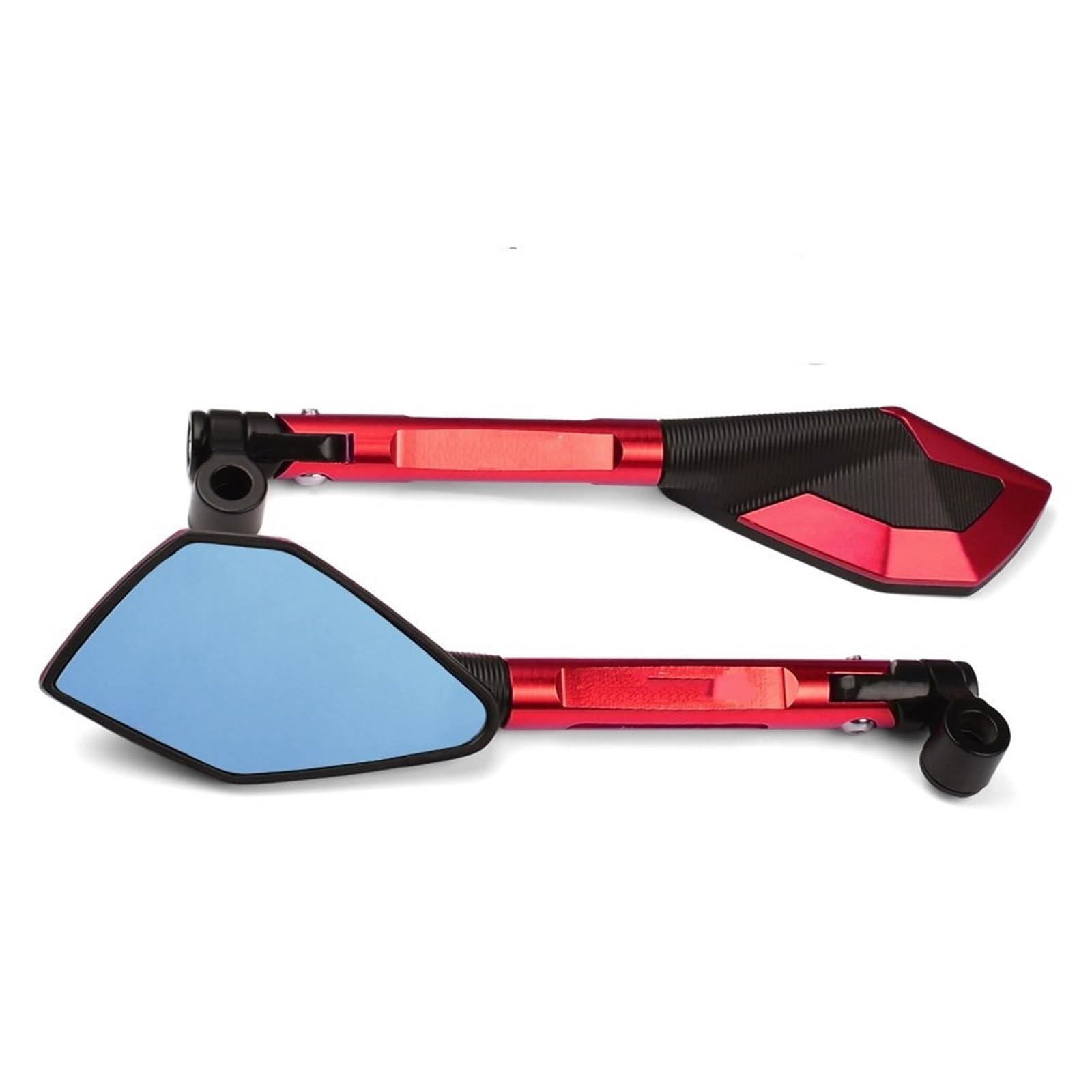 Seitenspiegel Für Hornet Für CB600F Für CB600 Für CB599 Für Goldwing Für Gl1800 Für Hornet 600 Motorrad Blau Anti-Glare Rückspiegel Motorrad Spiegel(Red) von Mingbereit