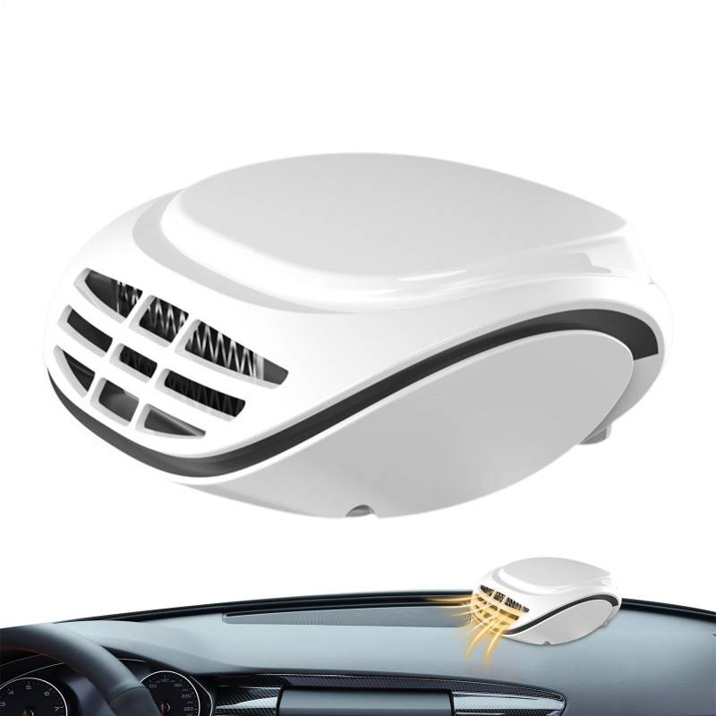 Auto Heizung 12V - 2-in-1 Windschutzscheiben Lüfter Heizung - 360° Drehbar Entfroster Heizlüfter Auto, 120W Tragbare Autoheizung, Auto Innenraumheizung, Einstecken in Autoheizung von Mingchengheng