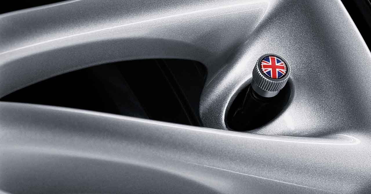 Original MINI Ventilkappen Union Jack von BMW