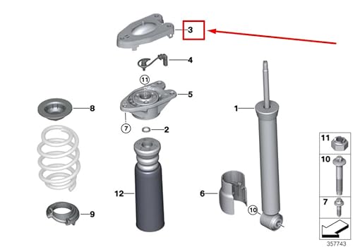 Passend für MINI COUNTRYMAN F60 Adapterplatte 6862680 37106862680 von Mini