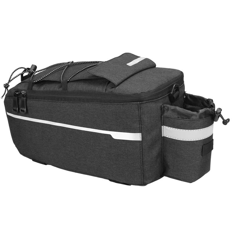 MinnowXY Fahrradtasche für den Gepäckträger, wasserdicht, Fahrradtasche mit Getränkehalter für Outdoor-Reisen, Pendler von MinnowXY