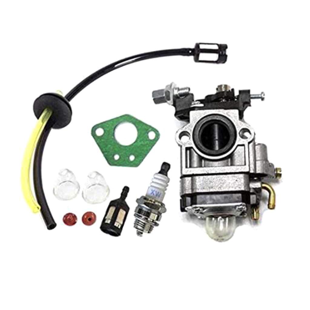 Vergaser für 52cc 49cc 43cc Motorsense mit Dichtungsschlauch für Stecker von MinnowXY