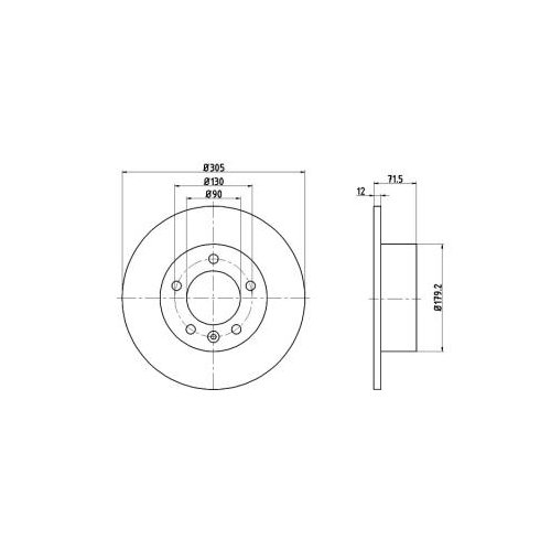 Mintex MDC2241 Bremsscheiben (1 Paar) von Mintex