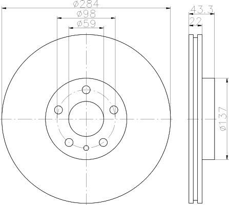 Mintex mdc2485 Bremsscheibe von Mintex