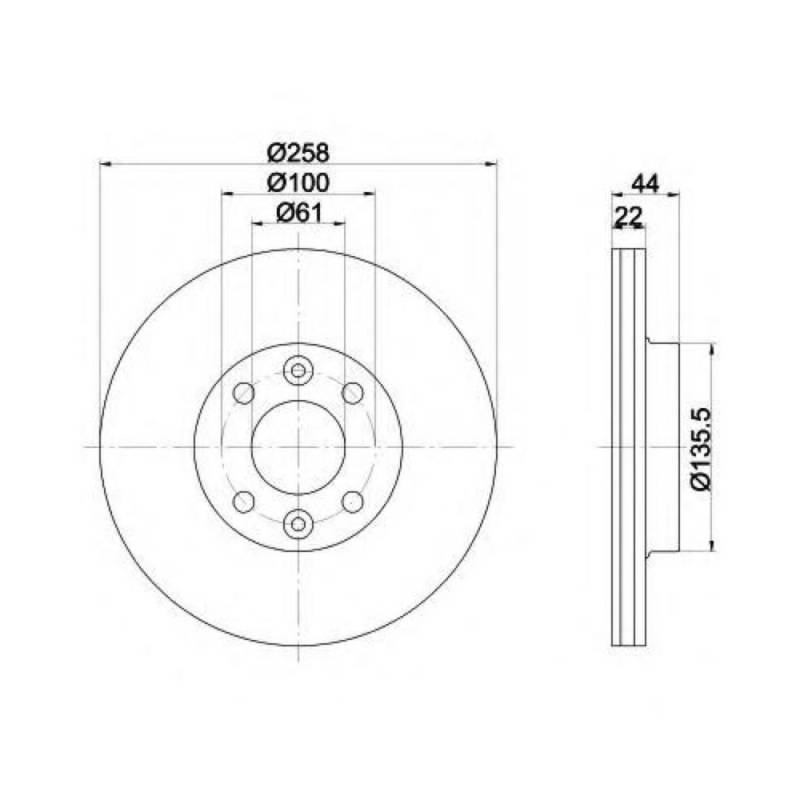 Mintex mdc2525 Bremsscheibe von Mintex