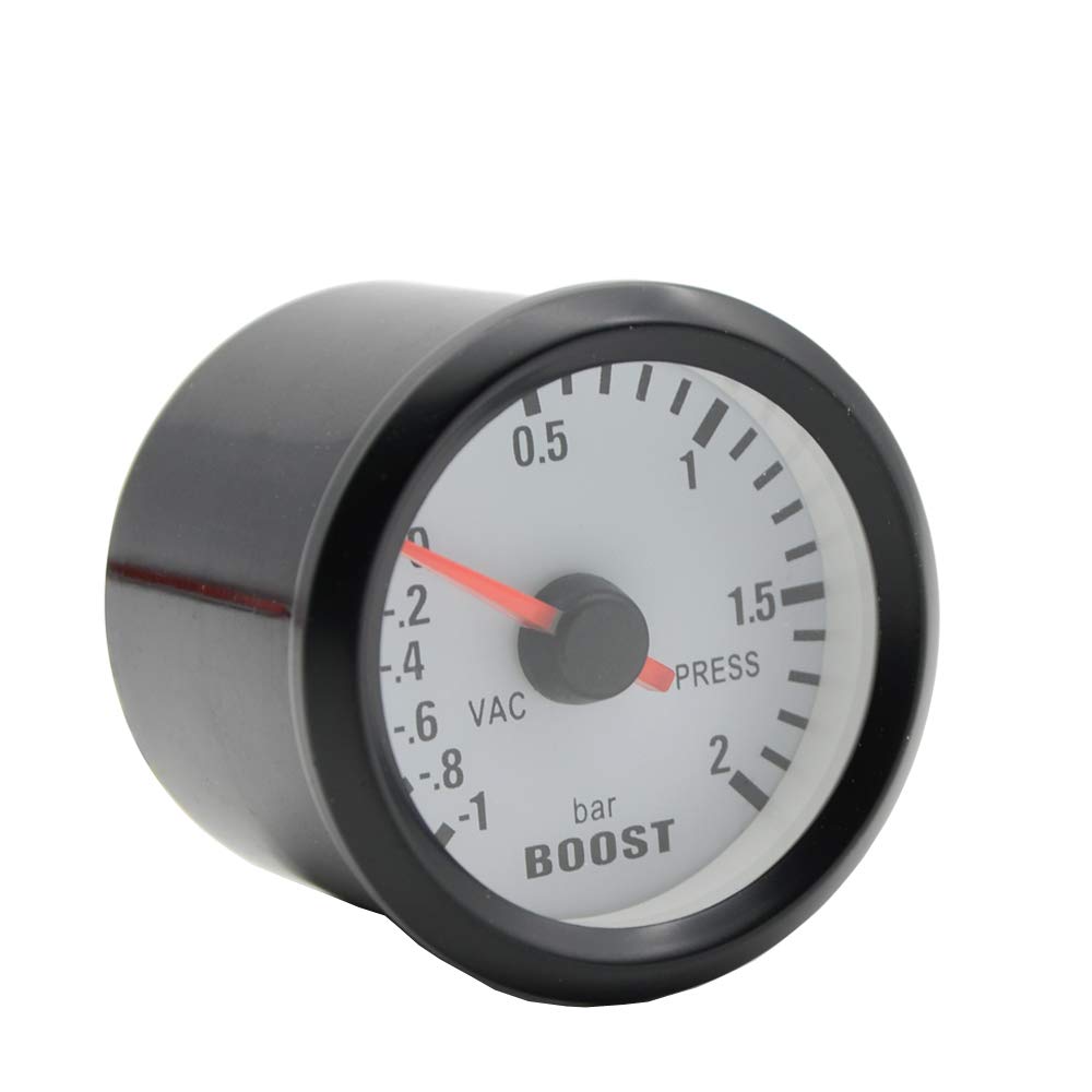 Mintice™ 2" 52mm Auto Universal Licht Anzeige Turbodruck Bar Vakuum Instrument Gauge Messgerät von Mintice