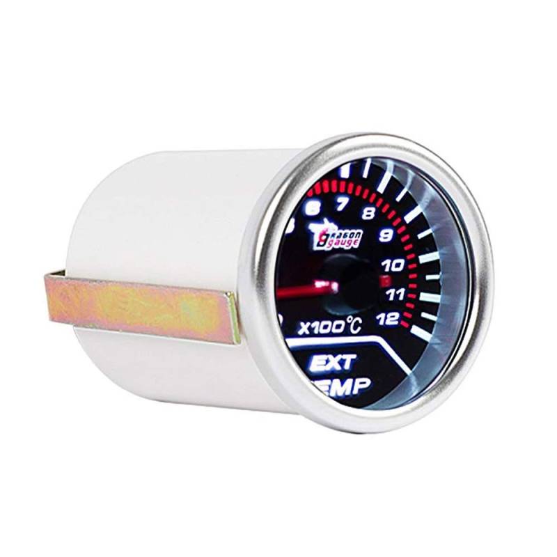 Mintice™ 2" 52mm Licht Kfz Auto Universal Abgastemperaturanzeige EGT 0-1200 Grad Anzeige Auto Gauge Rauchfarbe Len von Mintice