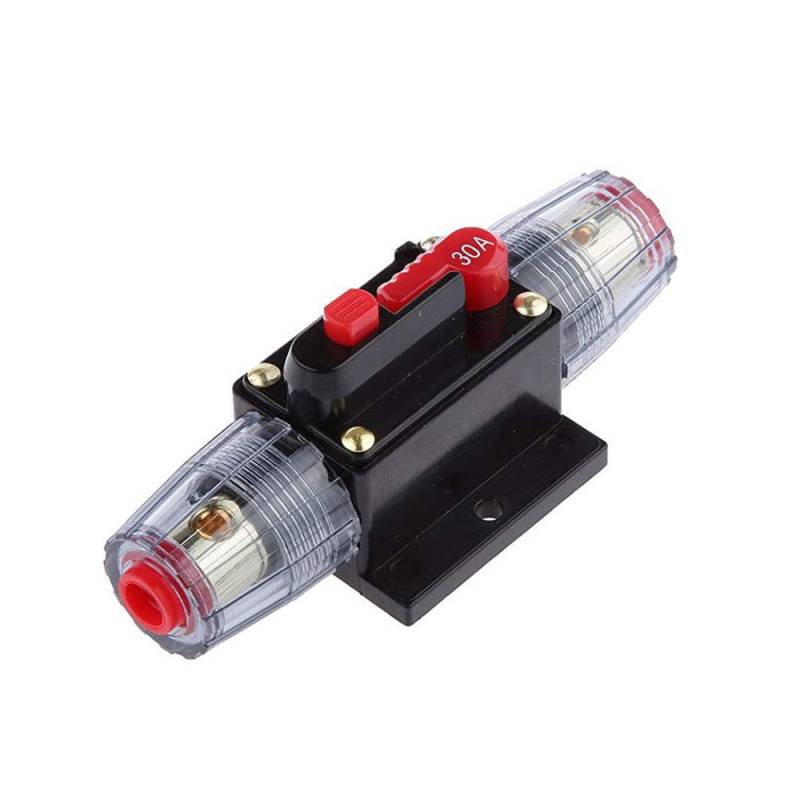 Mintice 12V 30A Automotor Audio-Inline-Leistungsschalter Sicherungshalter Schutz Stereo Sicherung zurücksetzen von Mintice