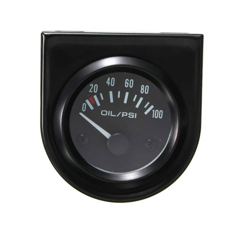 Mintice 2" 52mm Licht Kfz Auto Öldruck Anzeige Oil Pressure Anzeige Instrument Gauge Meter Rauchfarbe Len Zeiger Indikator von Mintice