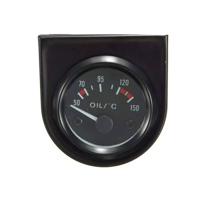 Mintice 2" 52mm Licht Kfz Auto Öltemperatur Anzeige Öl Oil Anzeige Instrument Gauge Meter Rauchfarbe Len Zeiger Indikator von Mintice