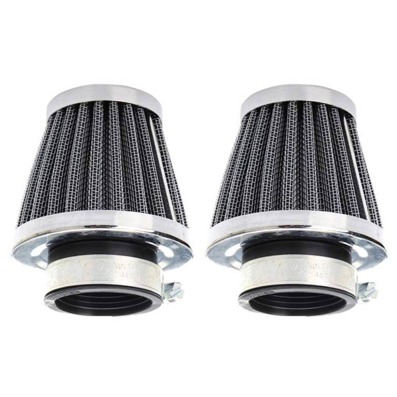 Mintice 2 X 35mm KFZ Auto Silber Motorrad Air Pod Intake Luftfilter Clamp Gummi Sportluftfilter Dirt ATV von Mintice