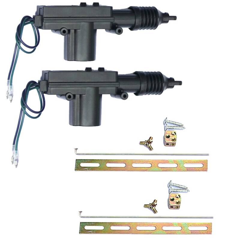 Mintice 2 X KFZ LKW Türschloss Stellantrieb 2-polig Draht 12V Ergänzung oder Kofferraum Entriegelung von Mintice